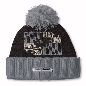 Maryland Flag Vintage Knit Pom Beanie Cap Hat NEW Fast Ship
